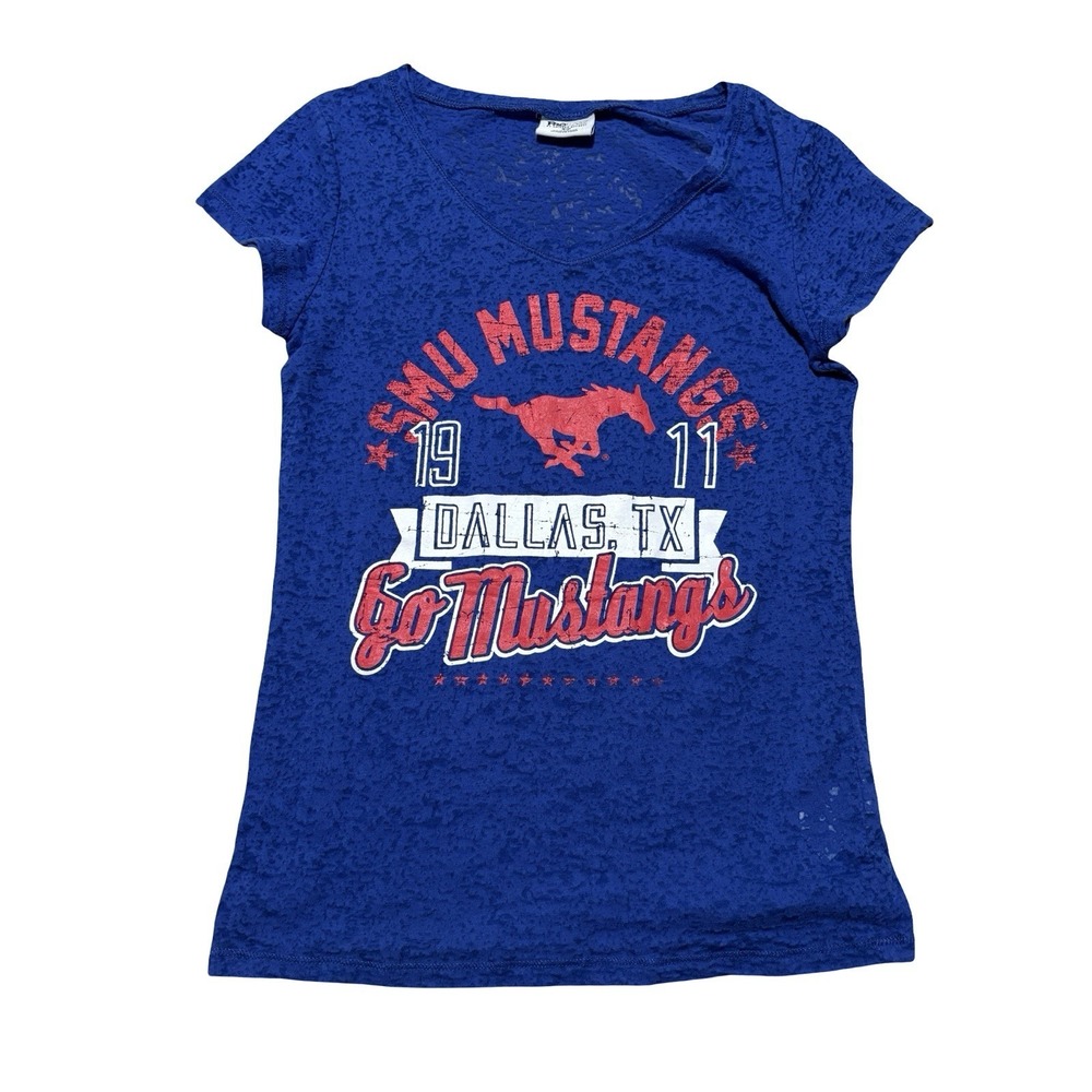 Pro Edge Knights Apparel Youth Girls SMU Mustangs Top Size Medium 15.5 x 24